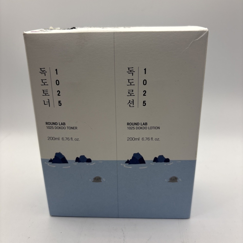 Round‎ Lab Dokdo Toner 200 Ml & Dokdo Lotion 300 Ml Special Set NEW